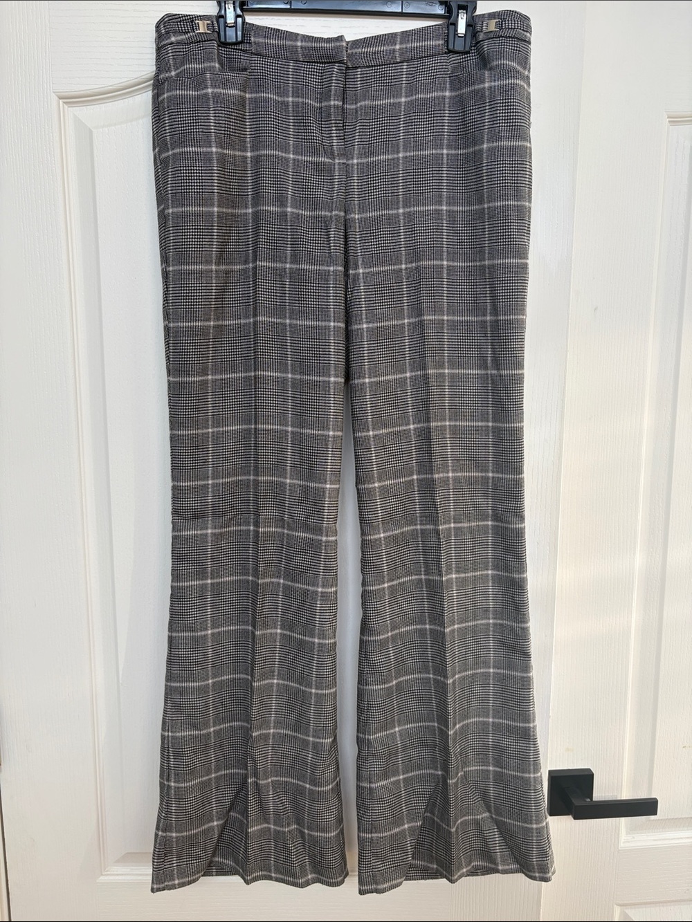 New York & Company Gray Plaid Dress Pants